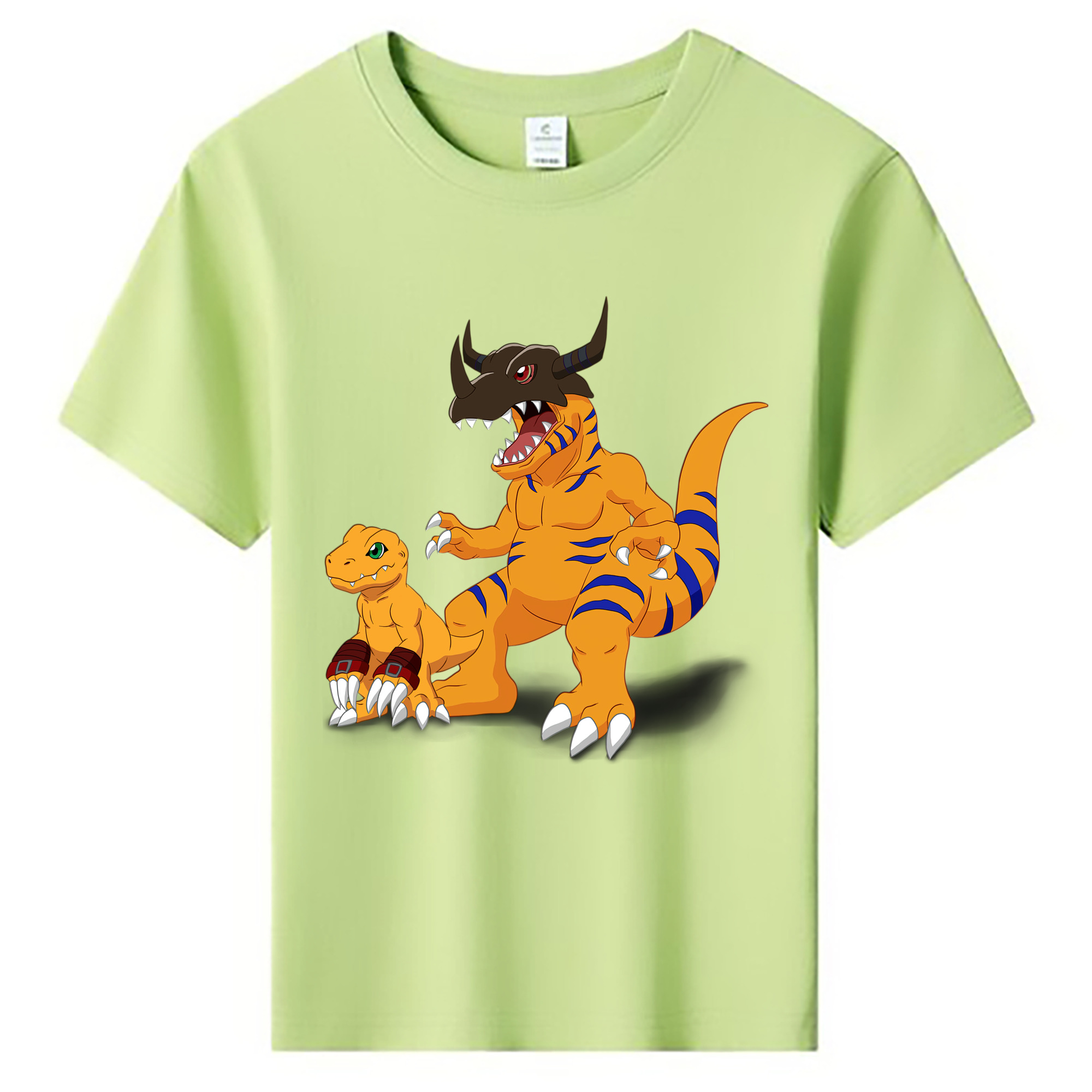 （画像用） Digimon デジタルモンスター/デジモン 綿100％キッズTシャツ（フロントプリント）